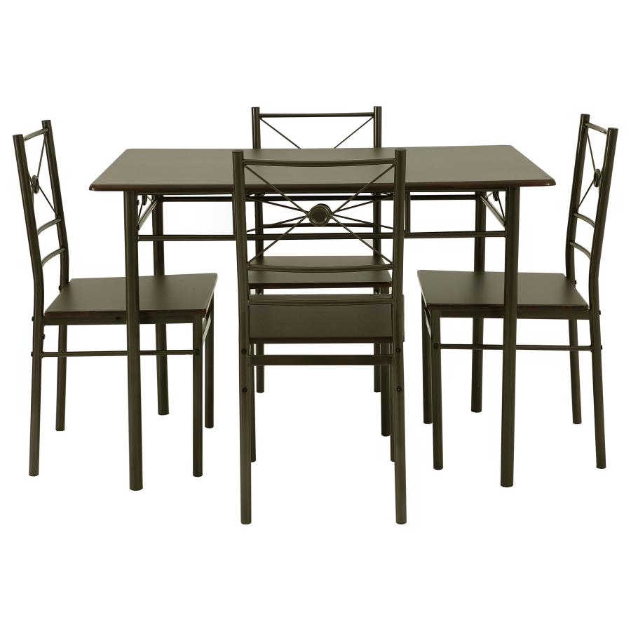 5-piece Rectangular Dining Table Set