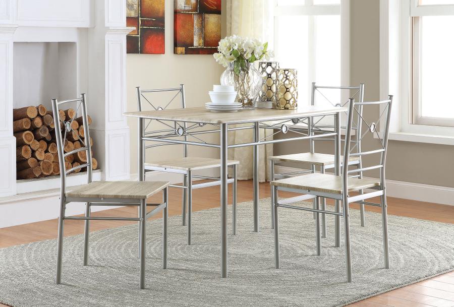 5-piece Rectangular Dining Table Set
