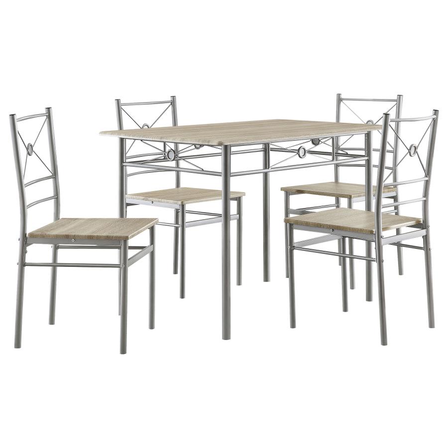 5-piece Rectangular Dining Table Set