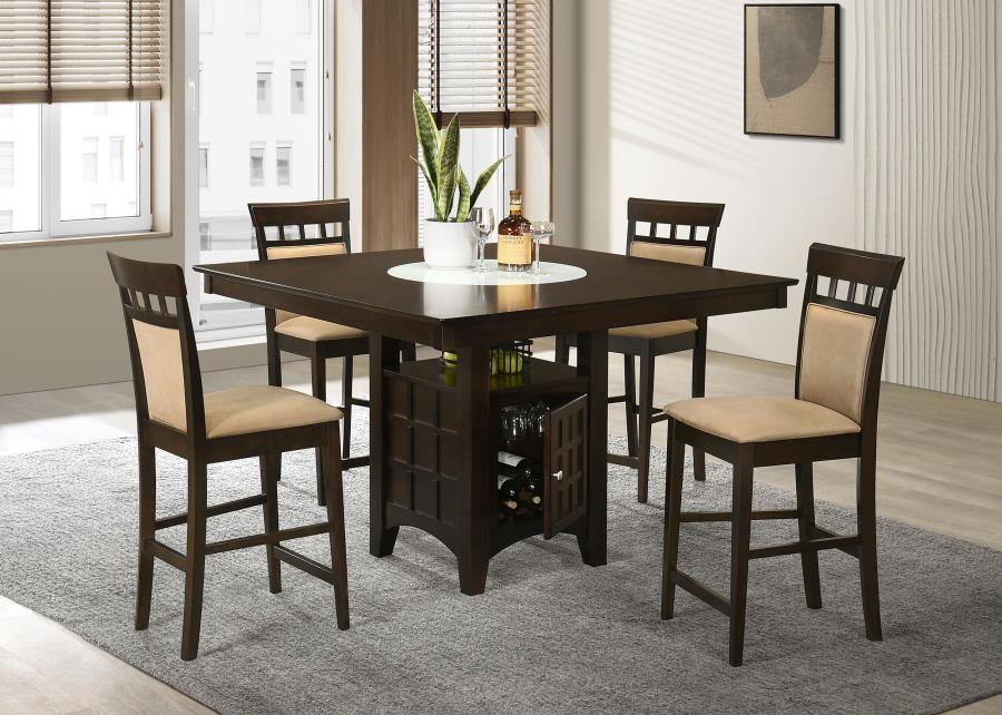 5-piece Square Counter Height Dining Set
