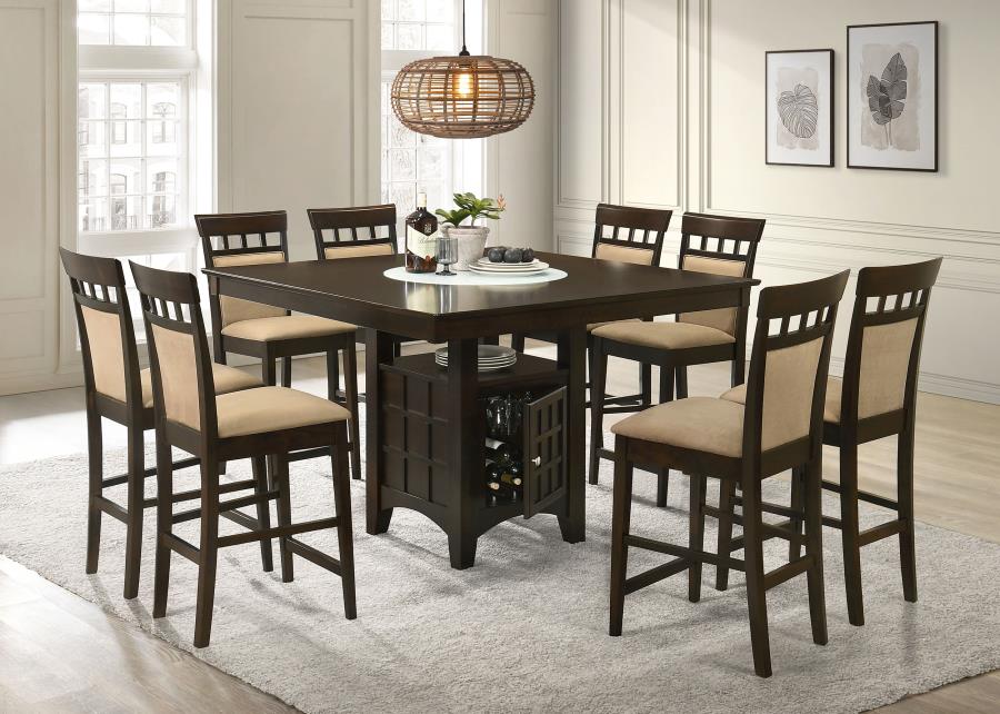 9-piece Square Counter Height Dining Set