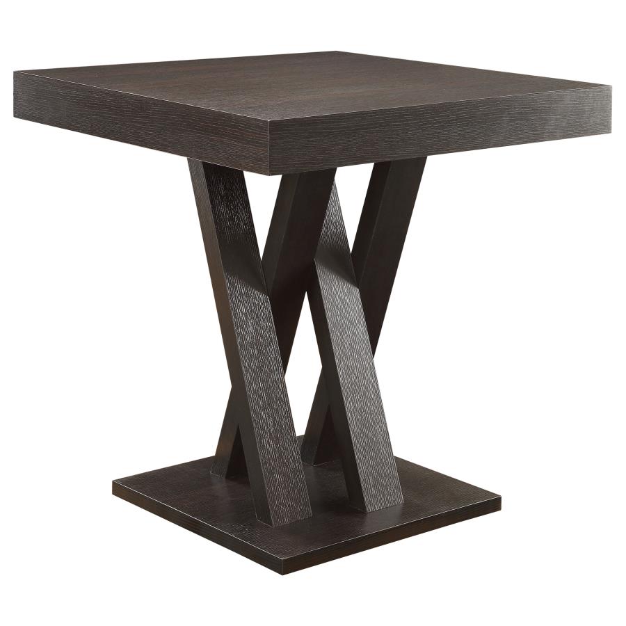 5-piece Squre 36-inch Counter Height Dining Table Set