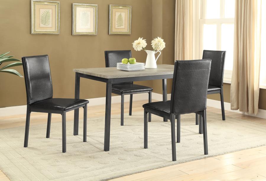 5-piece Rectangular Dining Table Set