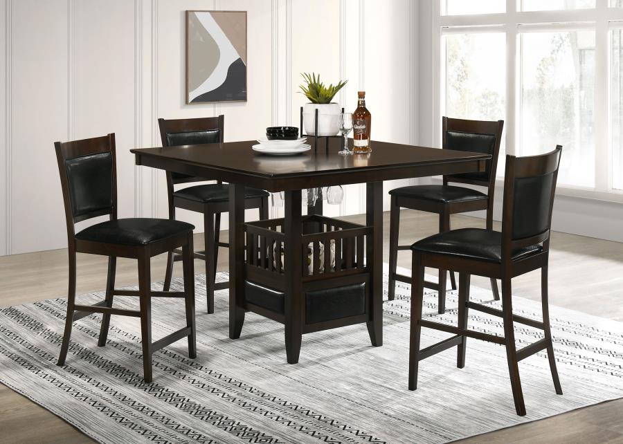 5-piece Square Counter Height Dining Set