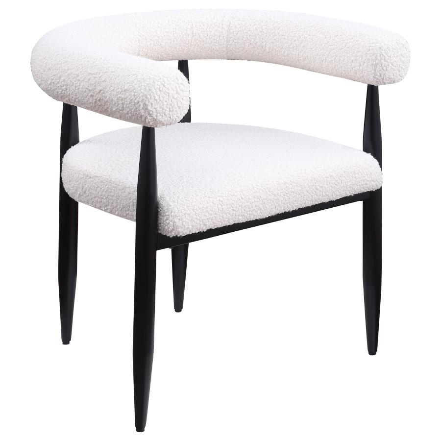 5-piece Round Faux Marble Top Dining Table Set