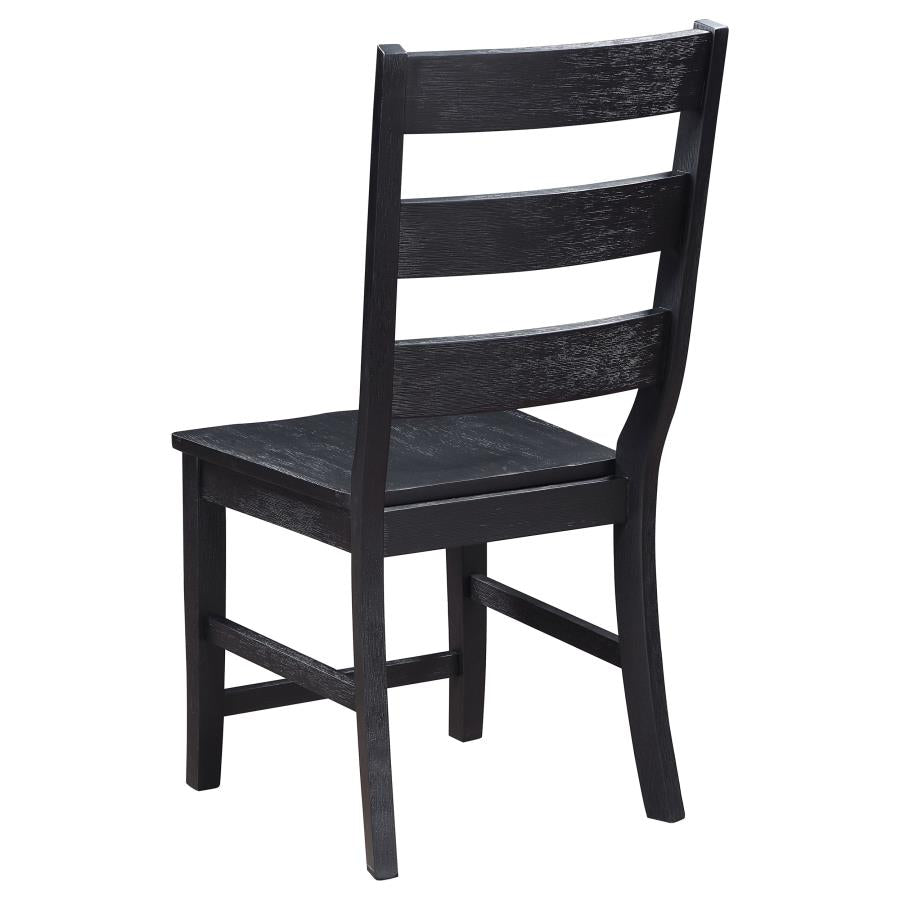 5-piece Rectangular Trestle Dining Table Set
