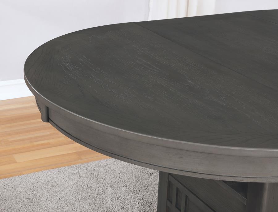 5-piece Oval Extension Leaf Dining Set