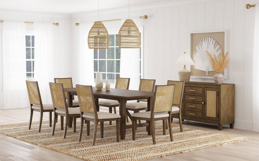 9-piece Rectangular Dining Table Set