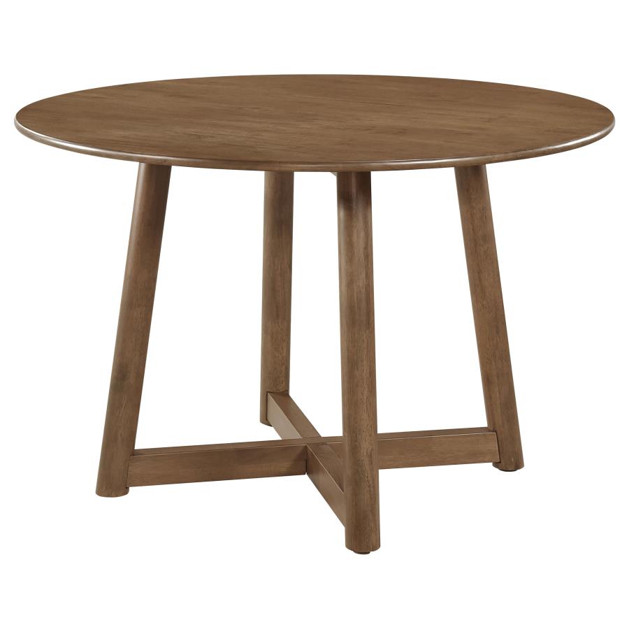 5-piece Round Solid Wood Dining Set