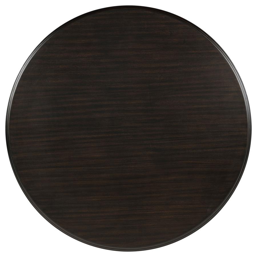 7 Piece Round Table Dining Set Dark Cocoa