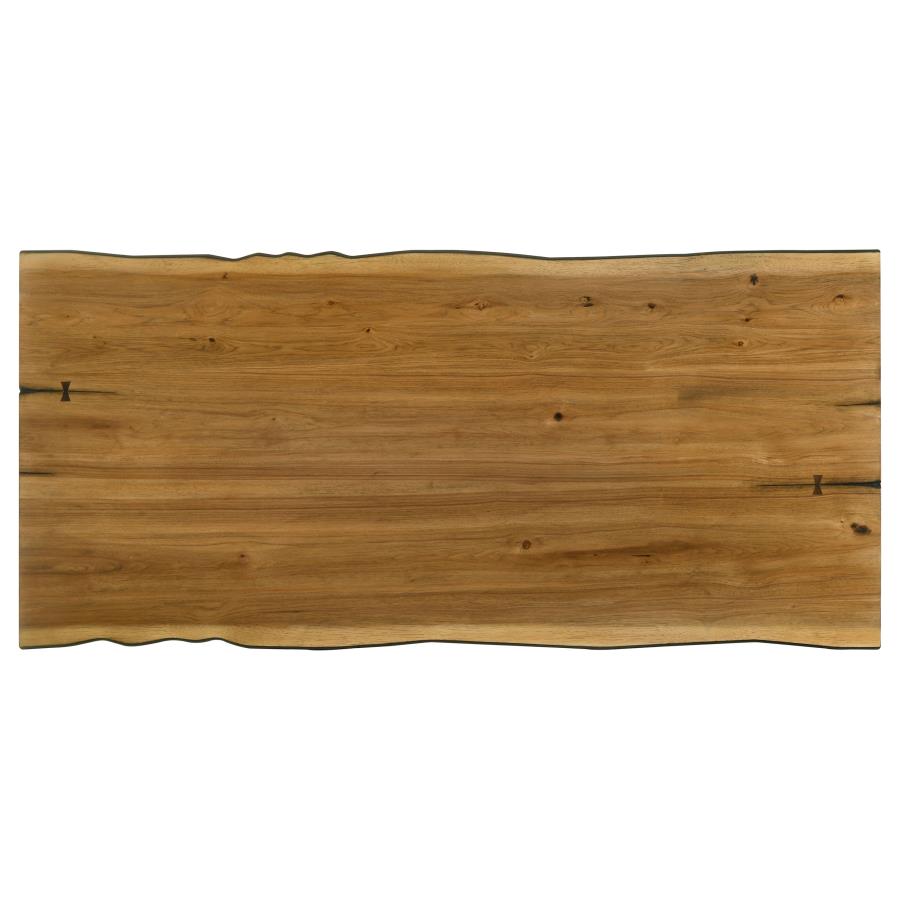 5-piece Rectangular Live Edge Dining Table Set