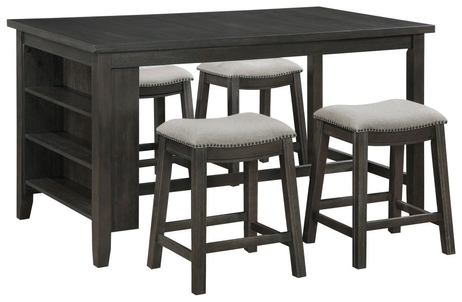5-piece Counter Height Dining Table Set