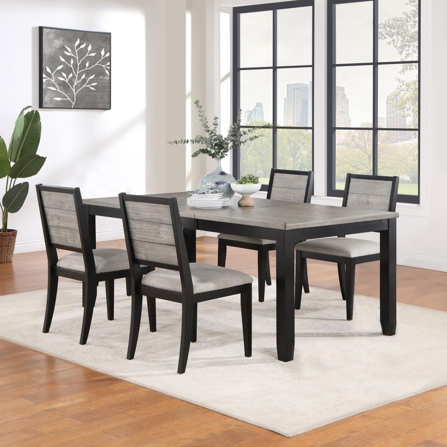 5-piece Rectangular Extension Leaf Dining Set