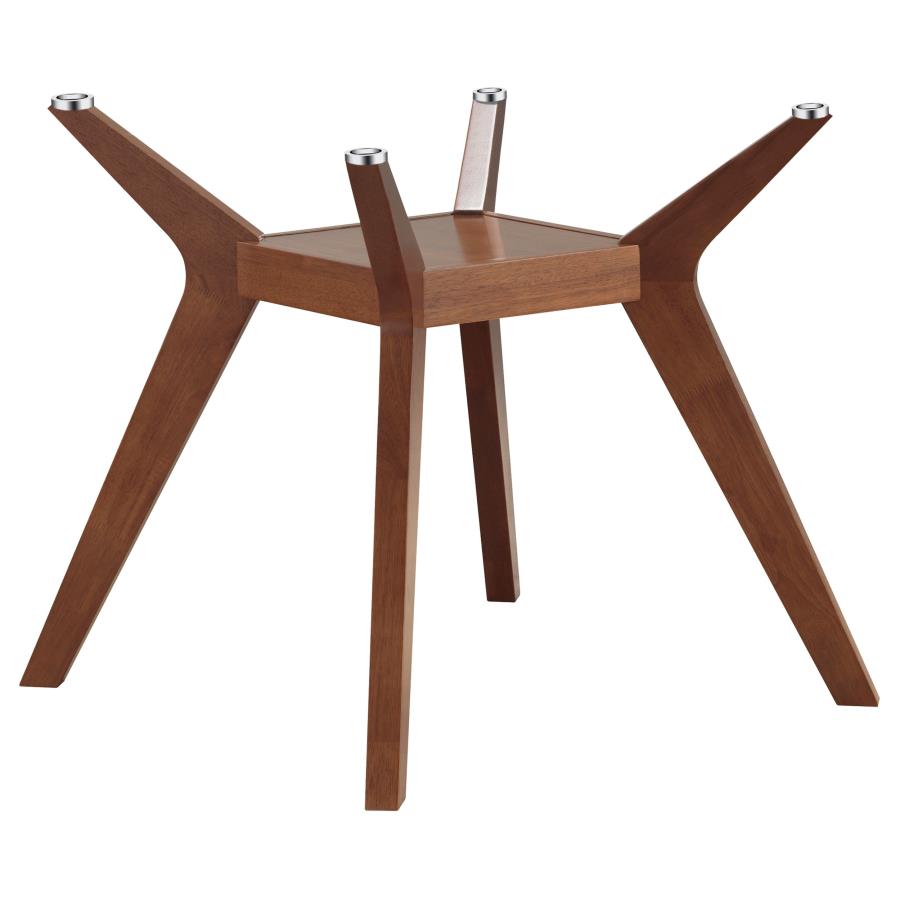 5-piece Round Glass Top Dining Table Set