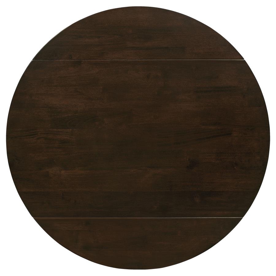 3-piece Round Drop Leaf Dining Table Set