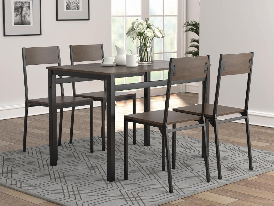 5-piece Rectangular Dining Table Set