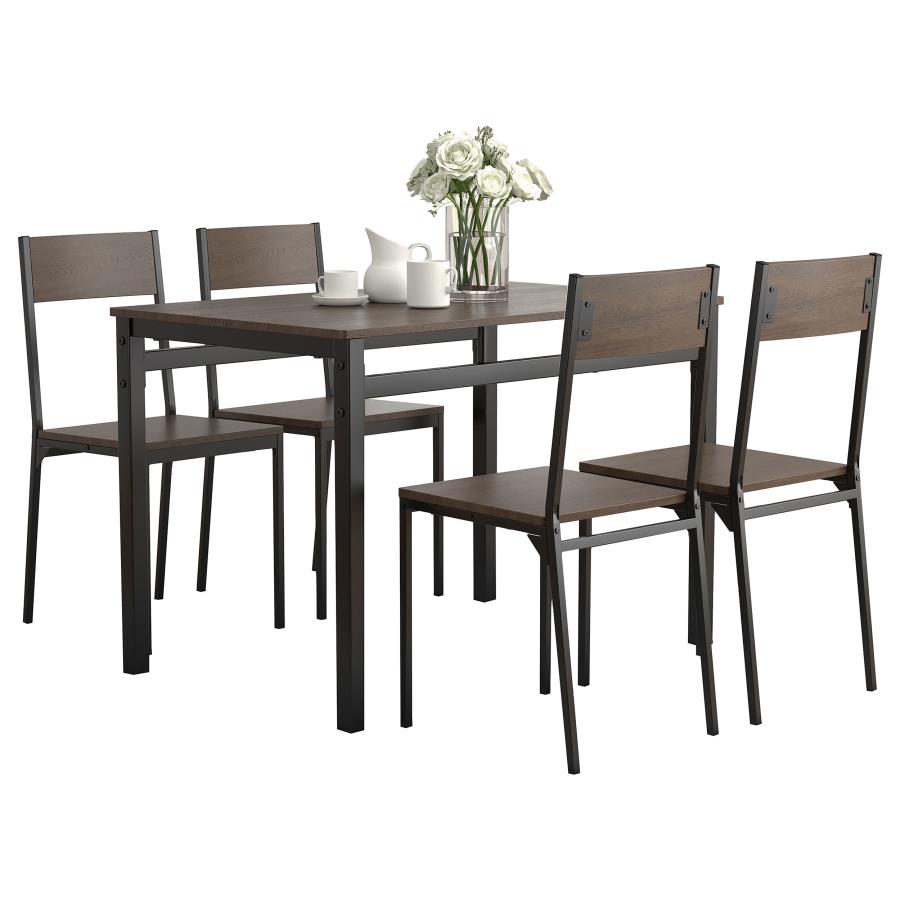 5-piece Rectangular Dining Table Set