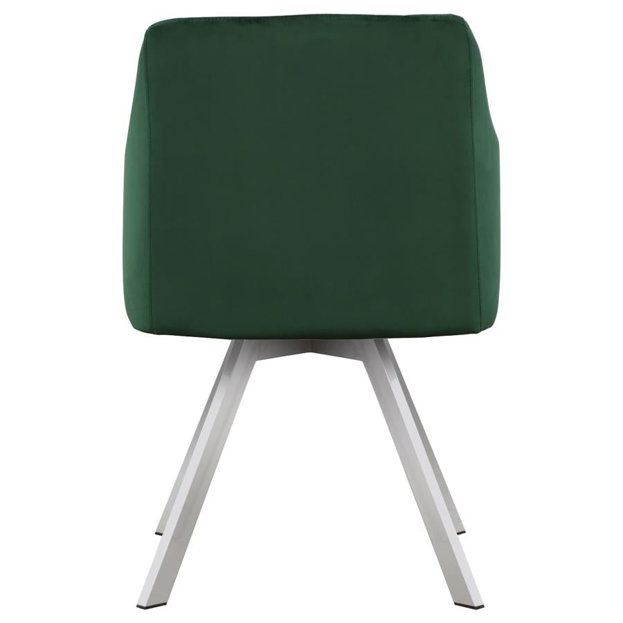 5-piece Round Glass Top Dining Table Set