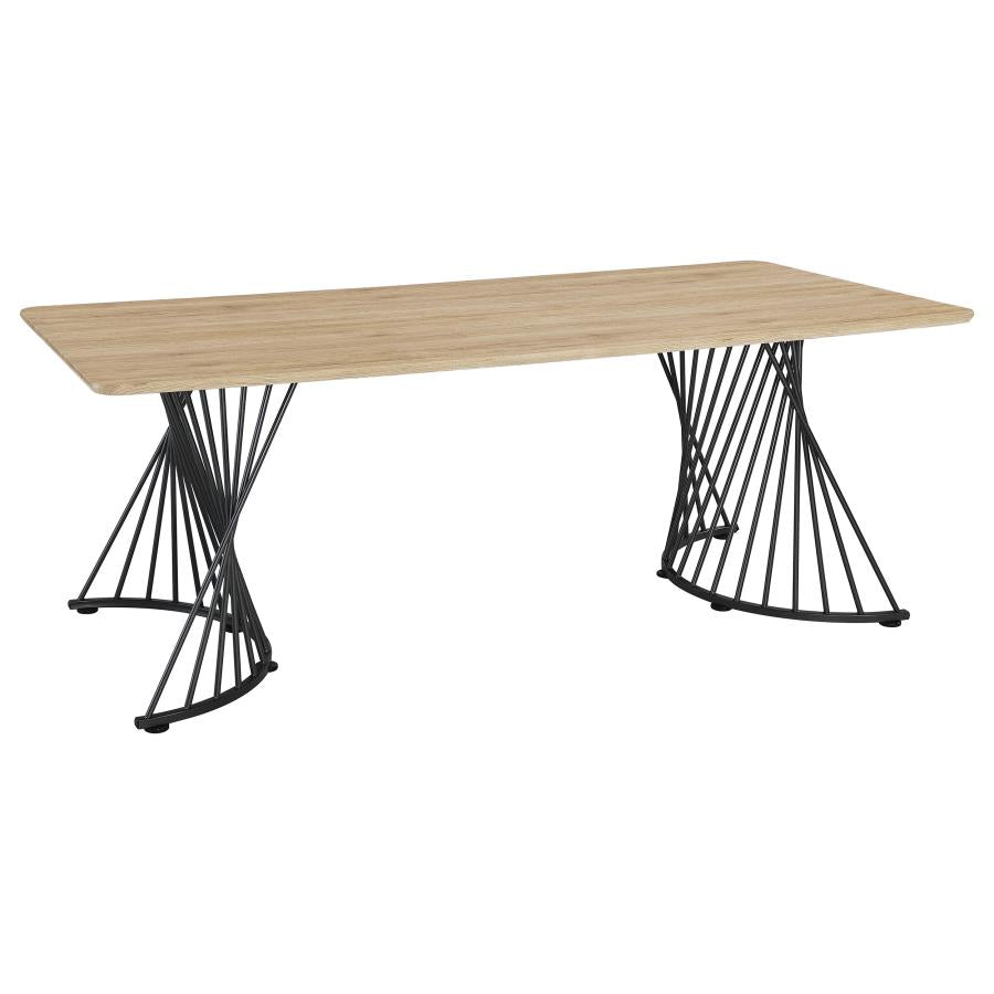5-piece Rectangular 80-inch Dining Table Set