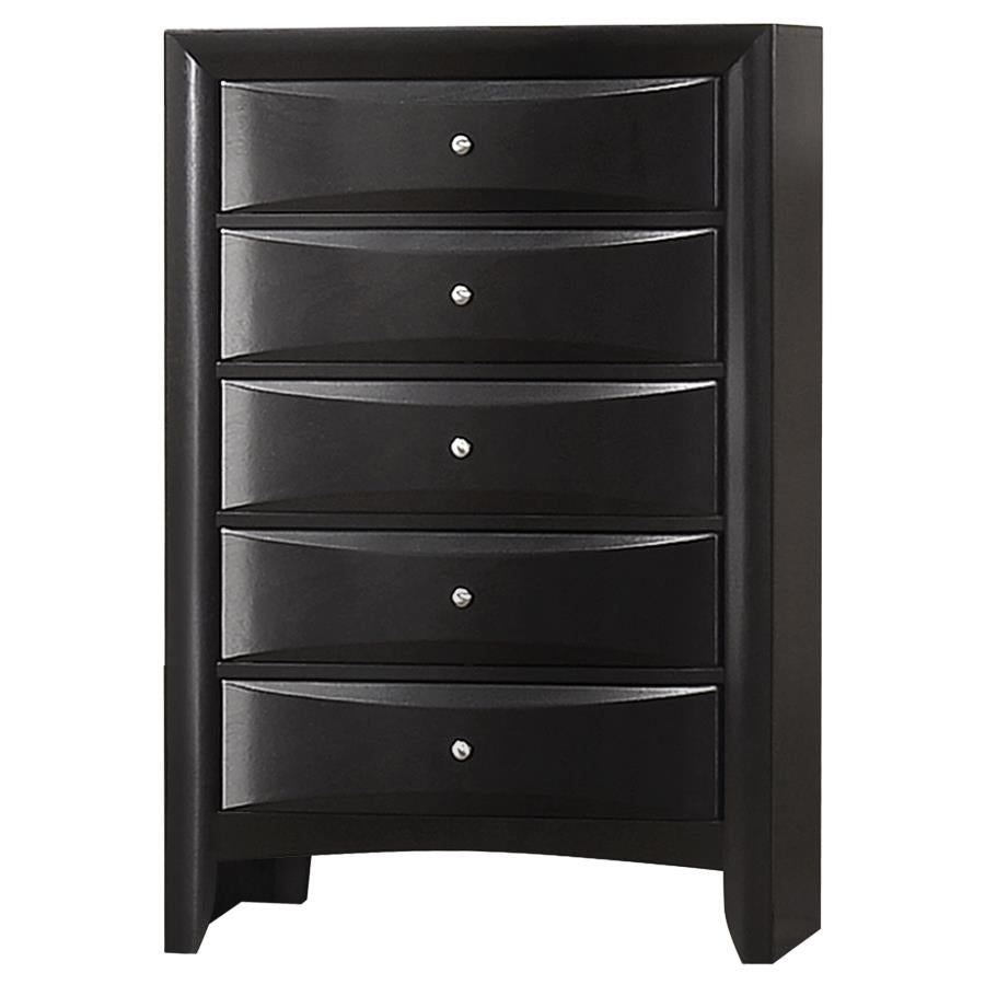 5-Drawer Chest Dresser Black