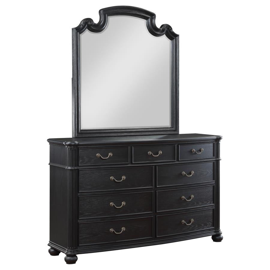 9 Drawer Dresser Black