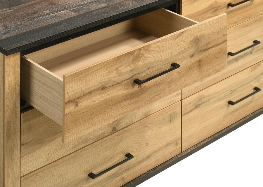 6-drawer Dresser Cabinet Natural Pine