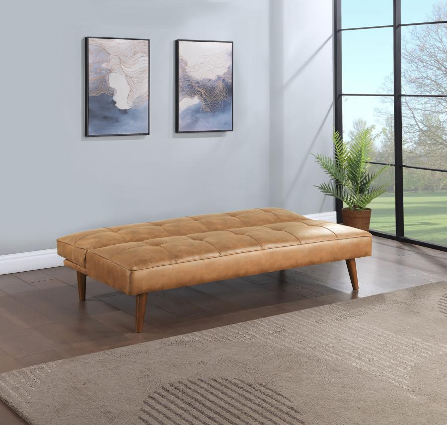 Upholstered Tufted Convertible Sofa Bed