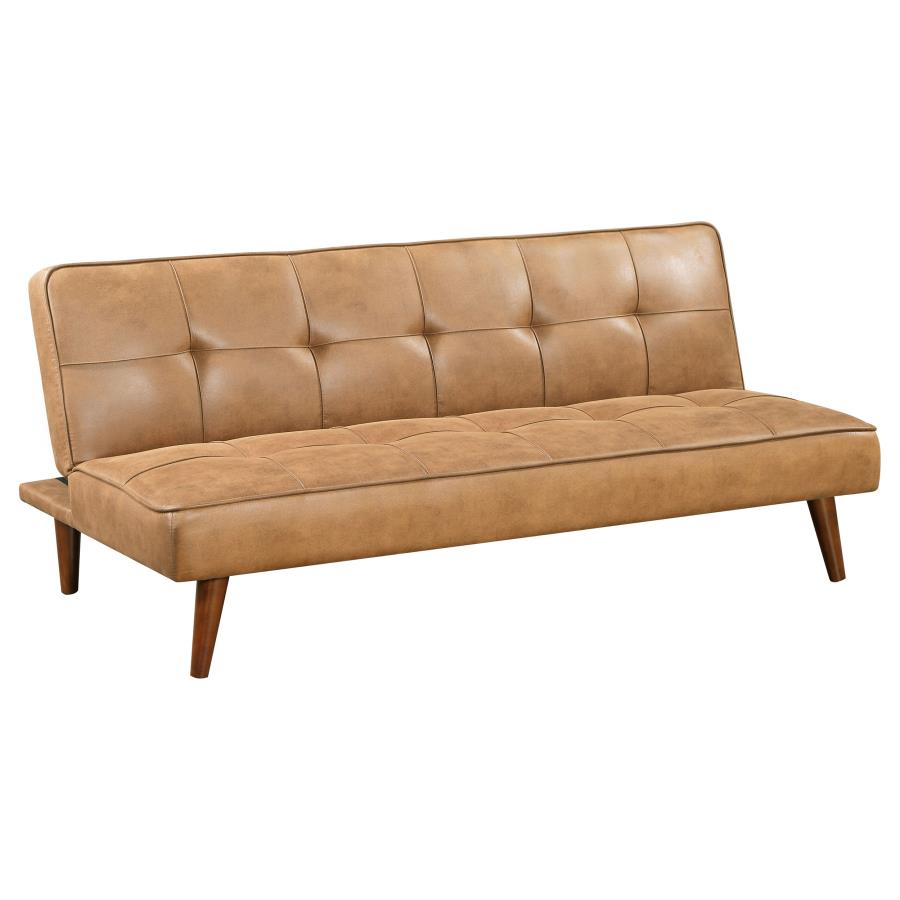 Upholstered Tufted Convertible Sofa Bed