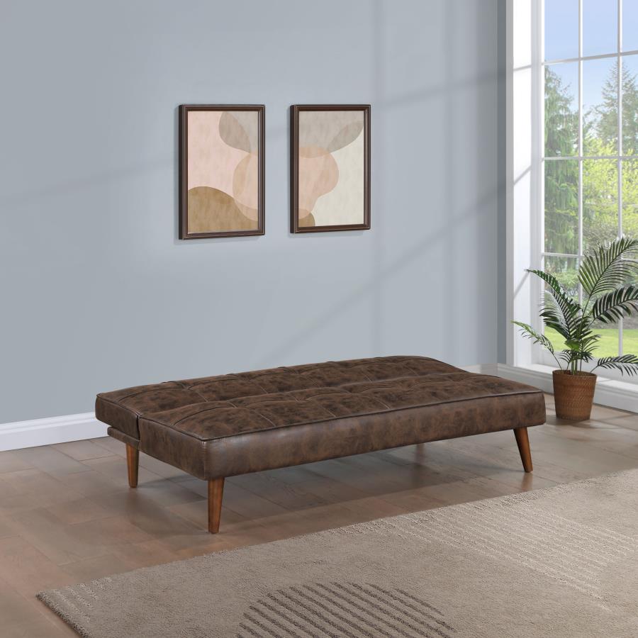 Upholstered Tufted Convertible Sofa Bed
