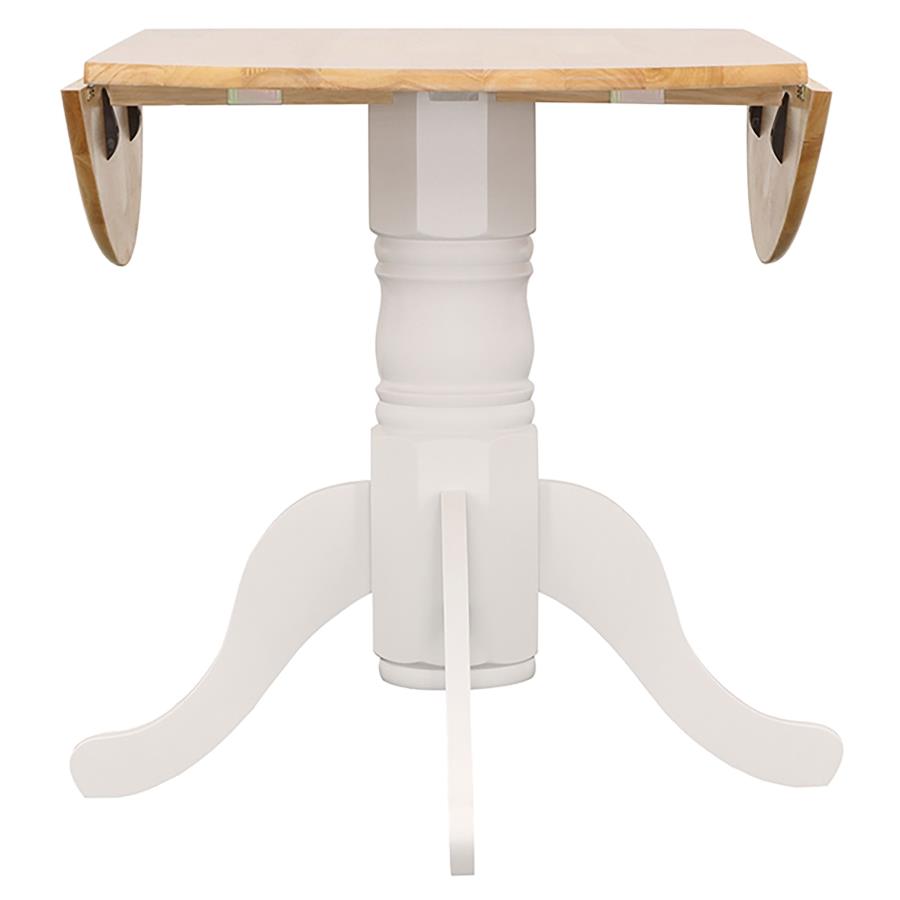 5-piece Round Drop Leaf Dining Table Set