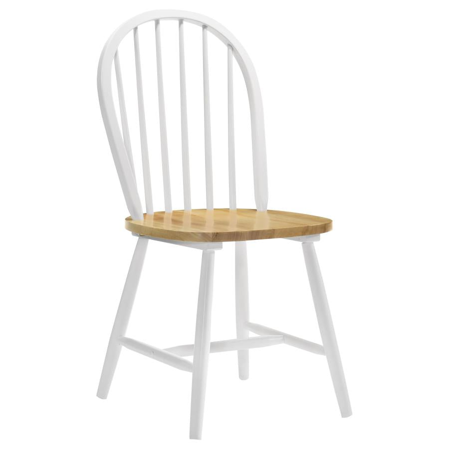 5-piece Round Drop Leaf Dining Table Set