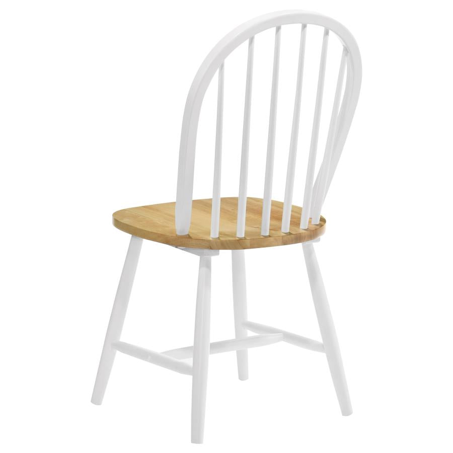 5-piece Round Drop Leaf Dining Table Set