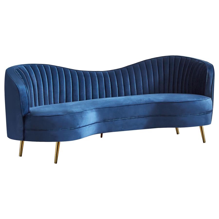 Upholstered Channel Tufted Sofa Set
