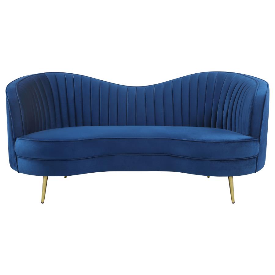 Upholstered Channel Tufted Sofa Set
