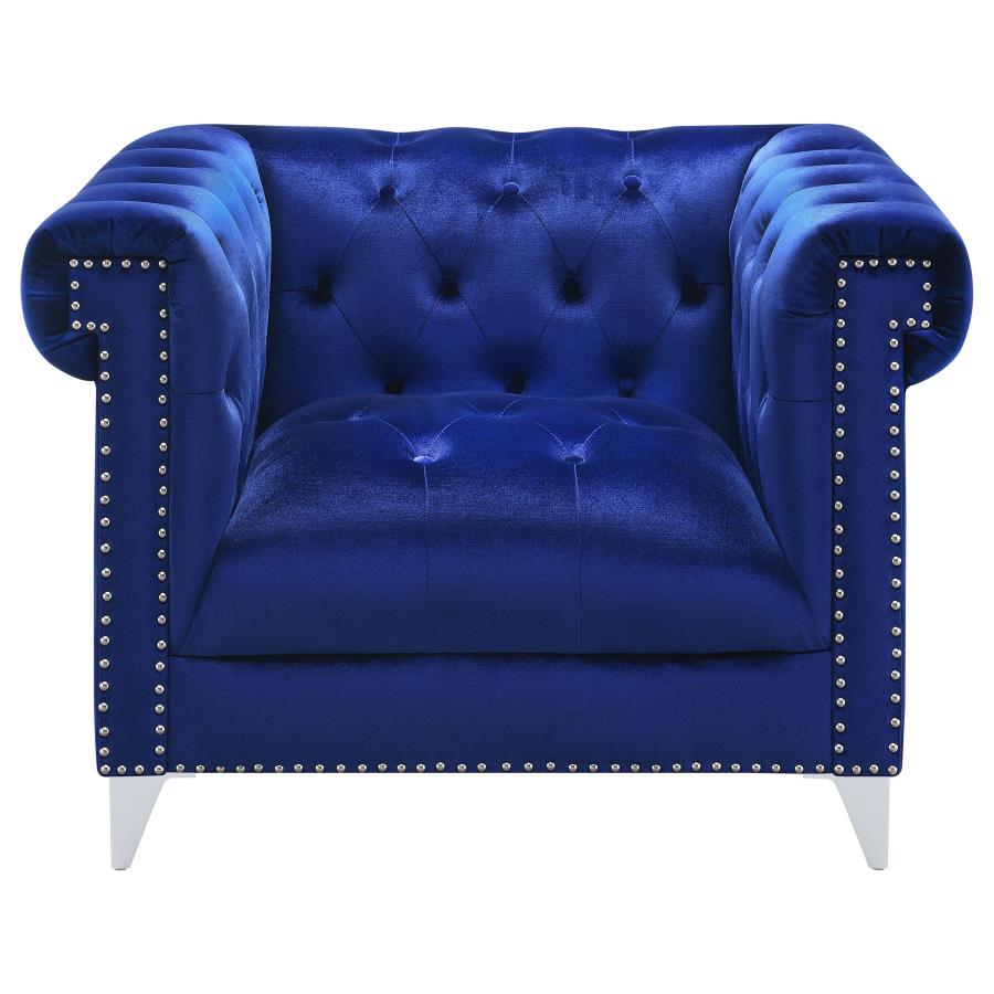 Upholstered Tuxedo Arm Tufted Sofa Set