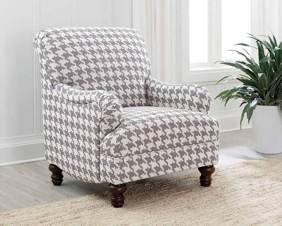 Upholstered English Arm Accent Chair