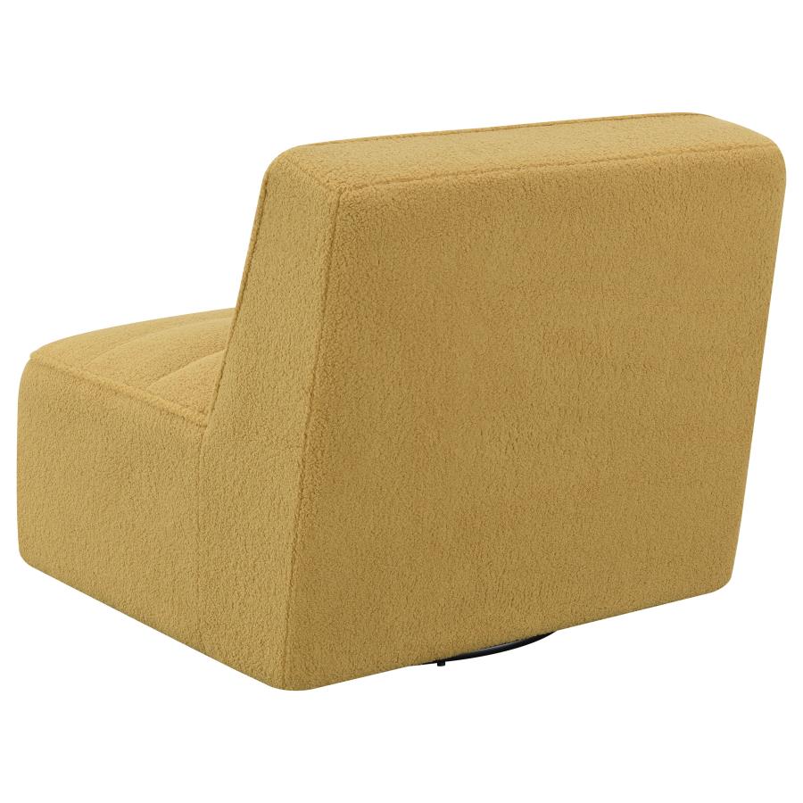 Upholstered Armless Swivel Chair