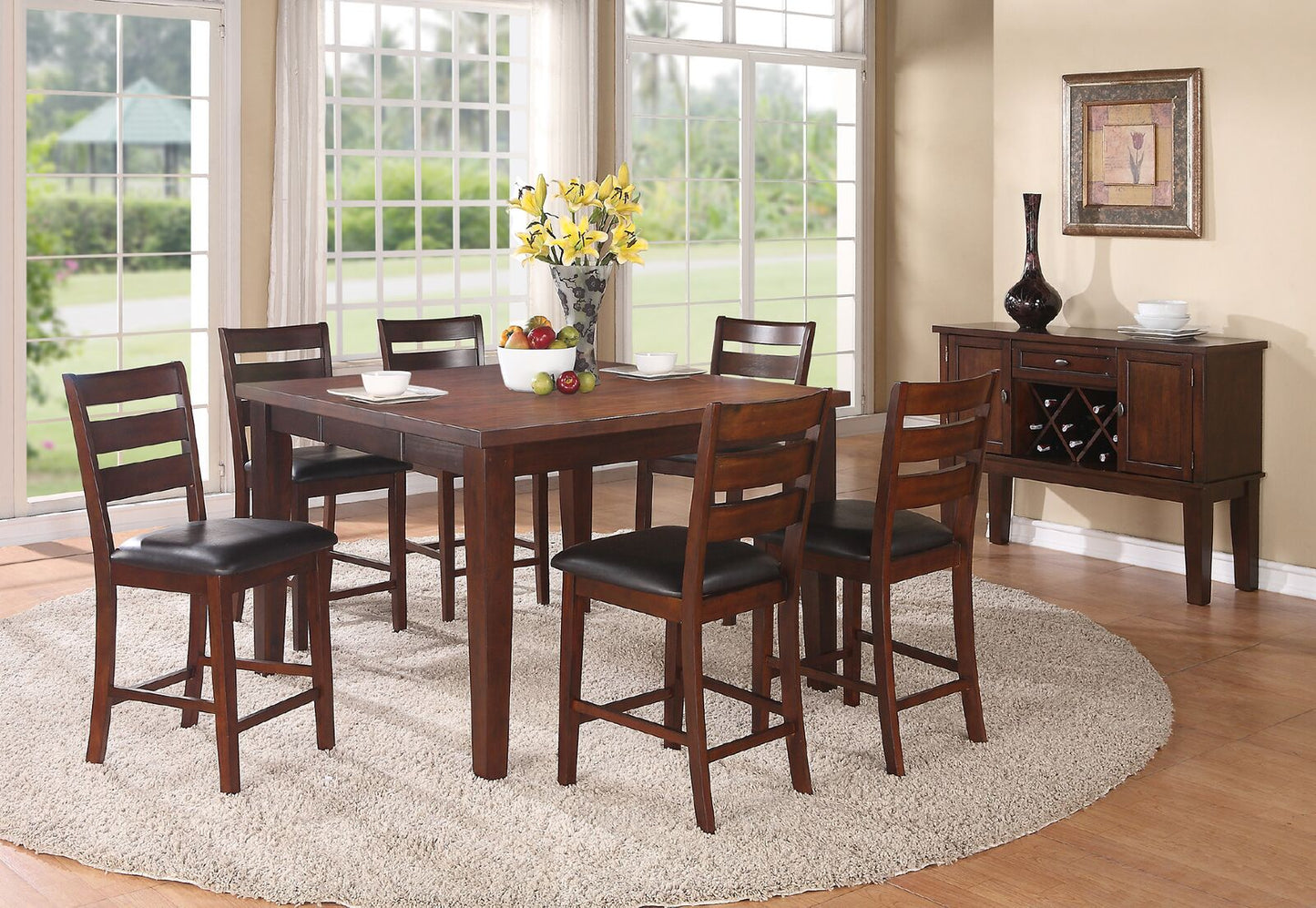 7-Piece Counter Height Dining Set