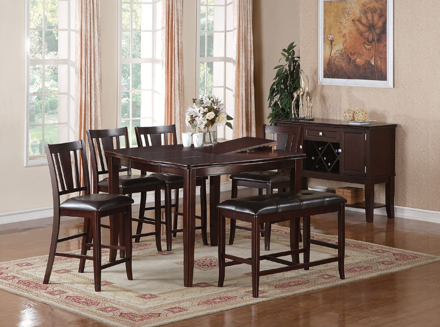 6-Piece Counter Height Dining Set