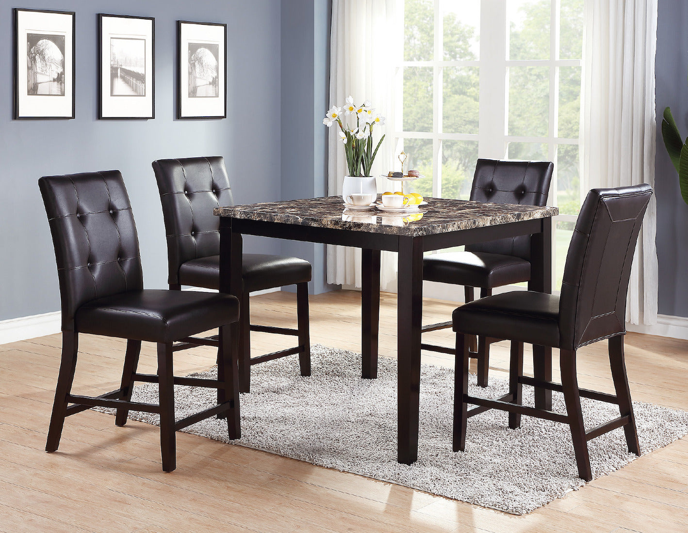 5-Piece Counter Height Dining Set