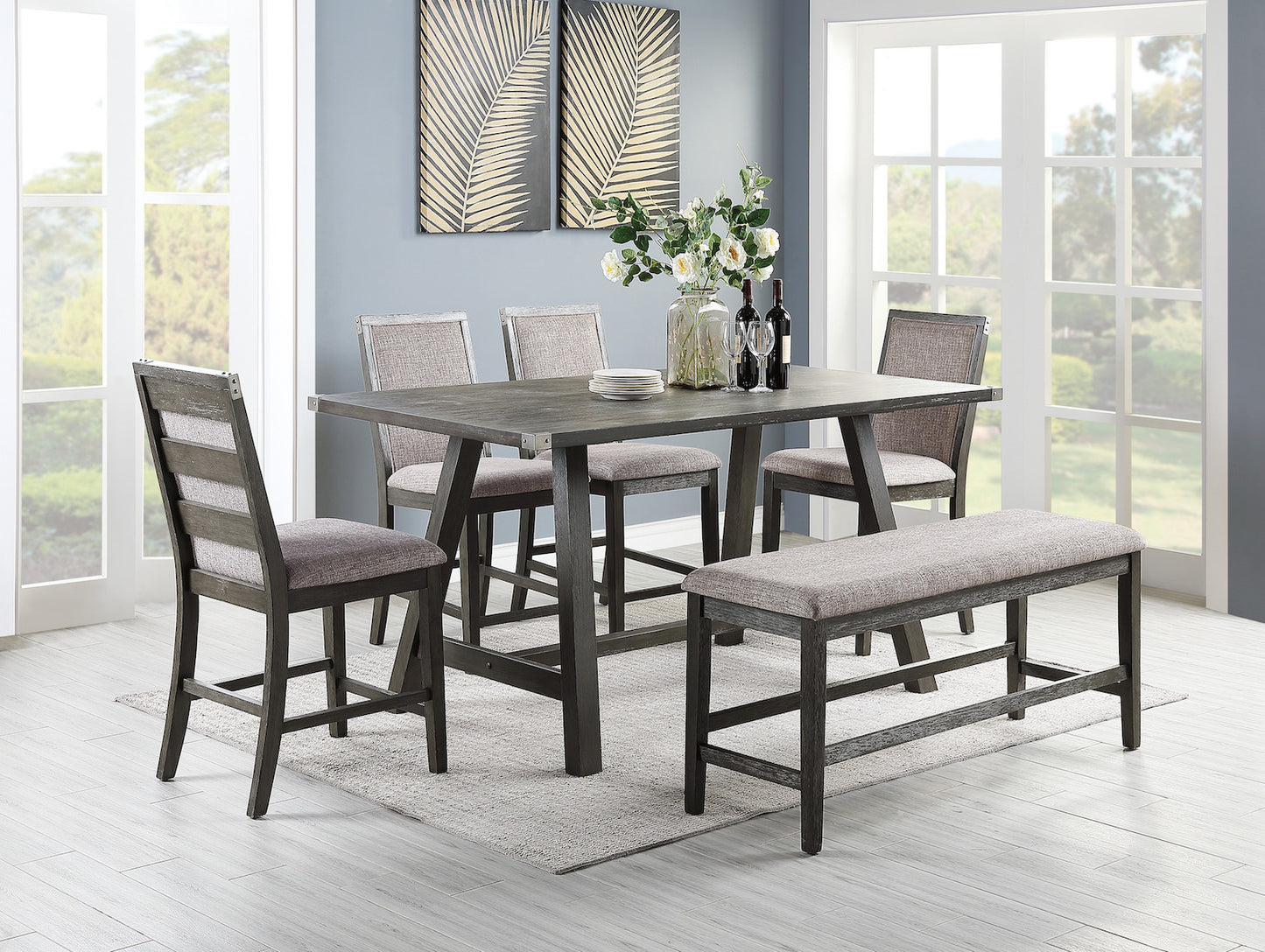 6-Piece Counter Height Dining Set