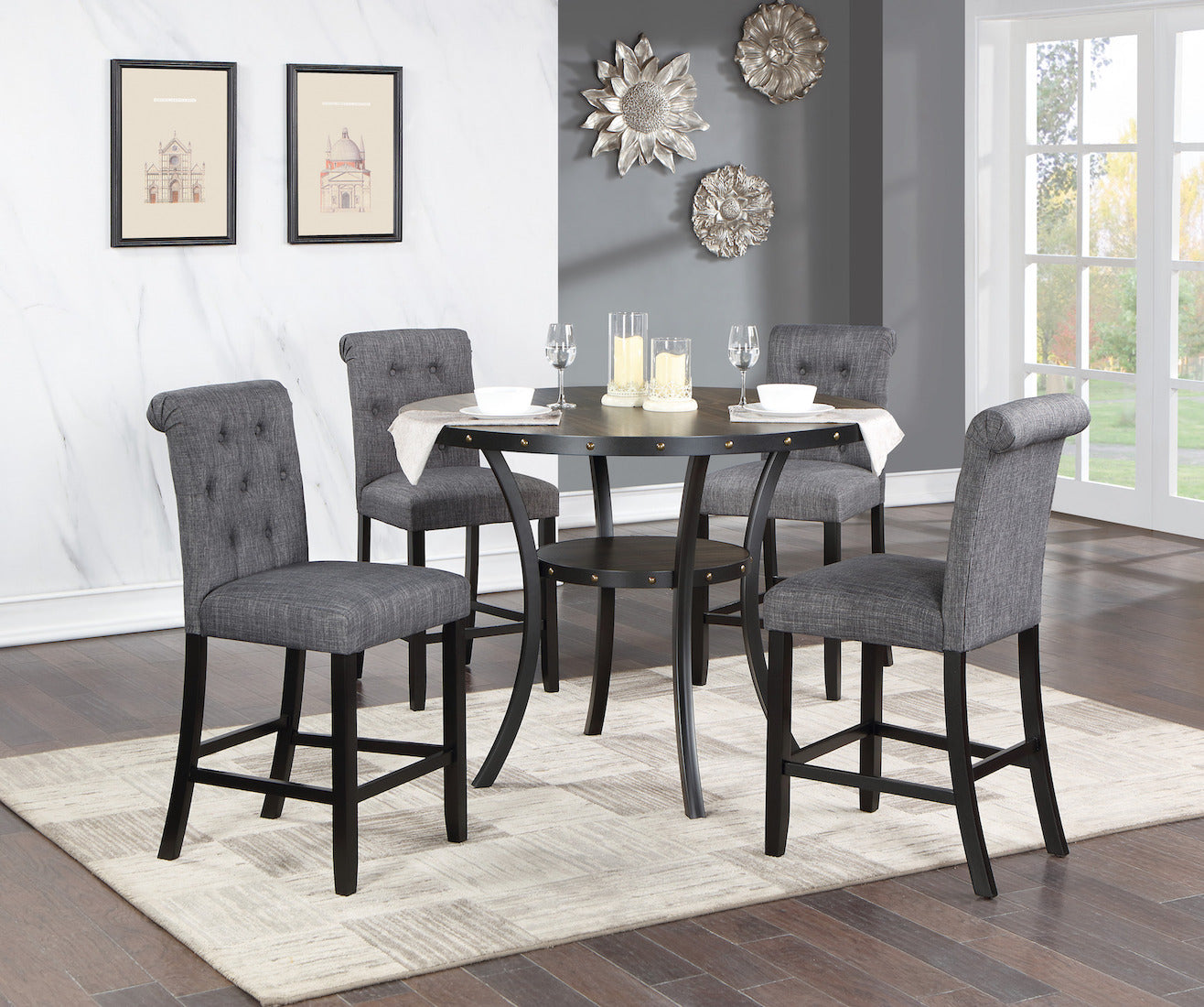 5-Piece Counter Height Dining Set