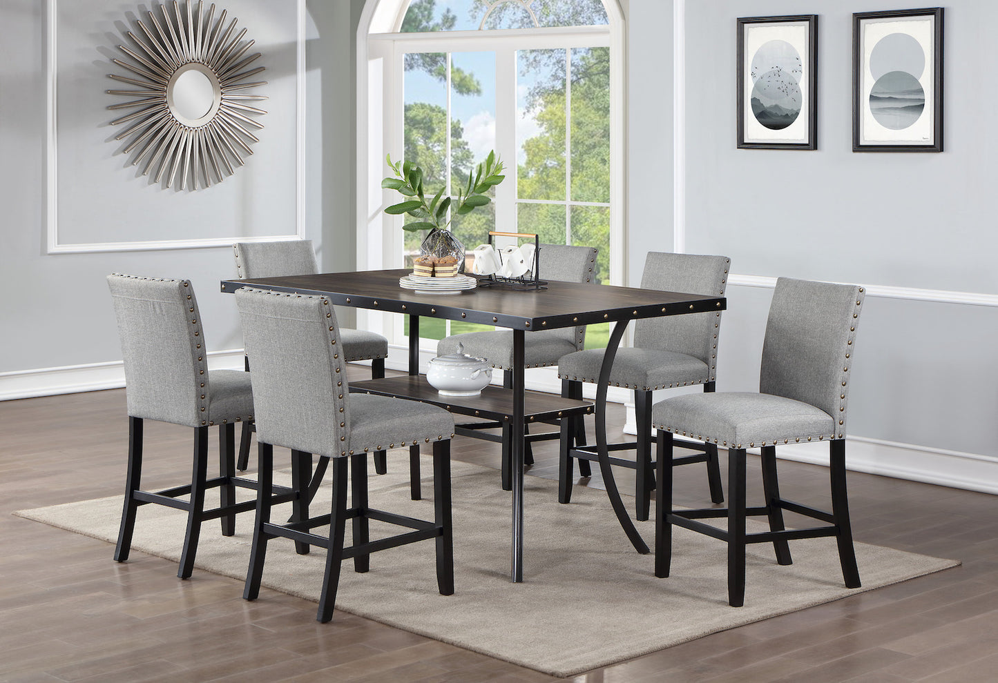 7-Piece Counter Height Dining Set