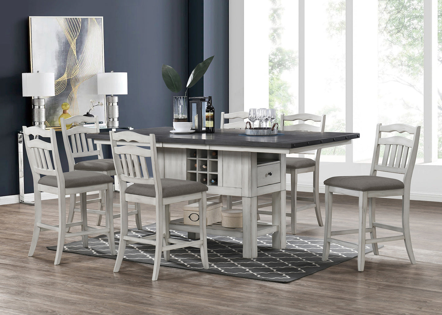 7-Piece Counter Height Dining Set