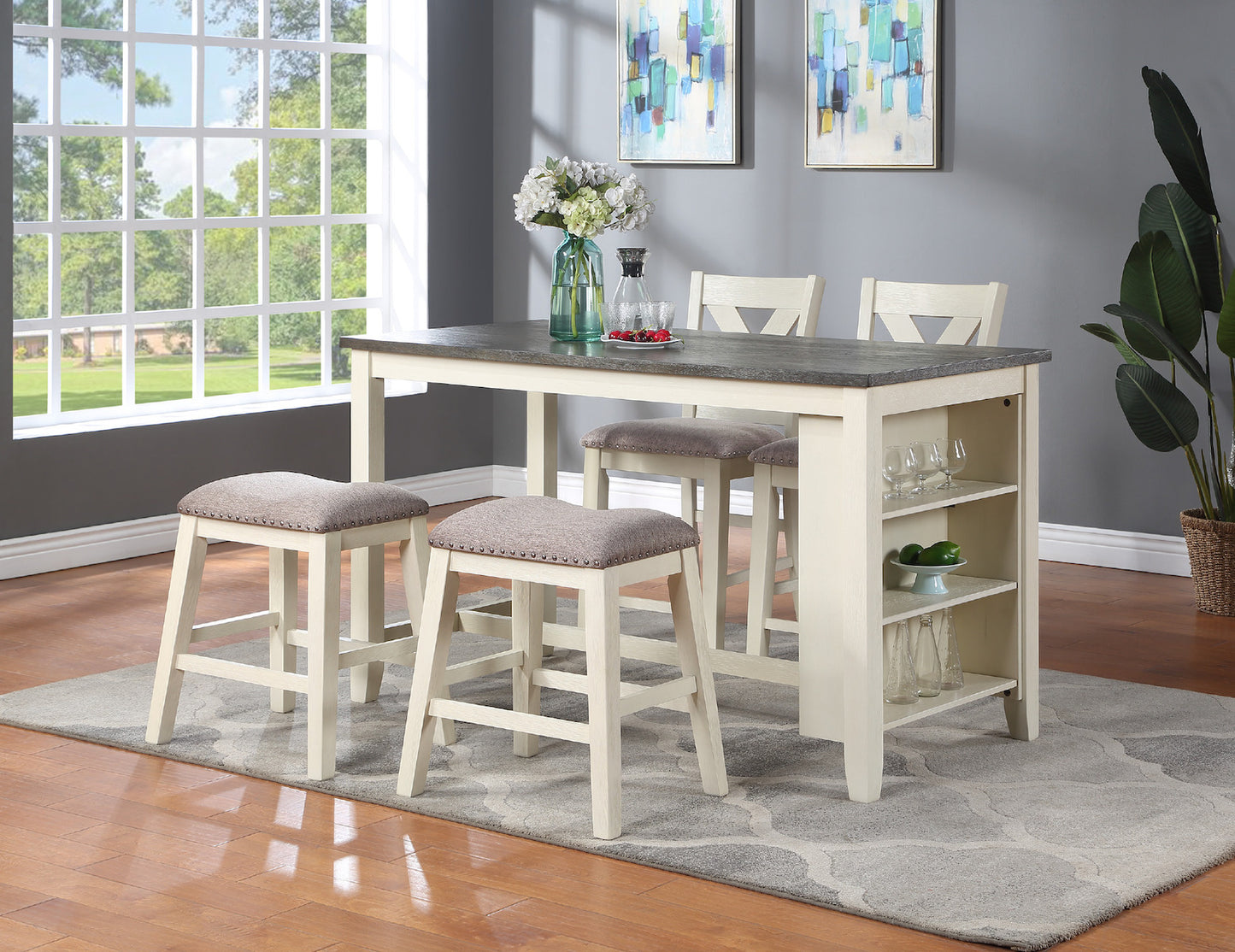 5-Piece Counter Height Dining Set