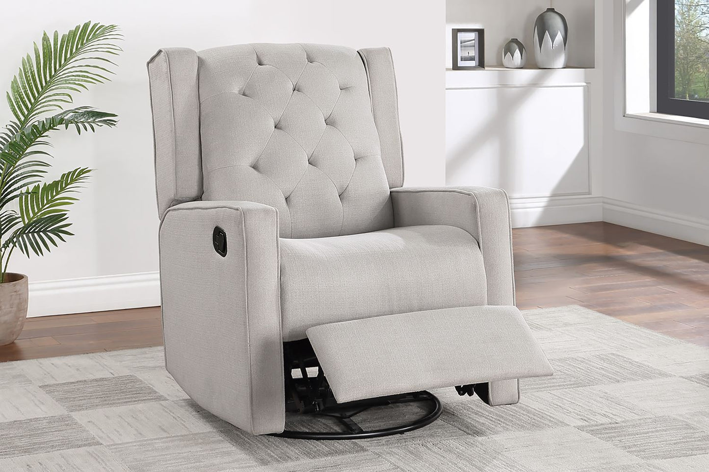 Manual Motion Swivel Glider Chair