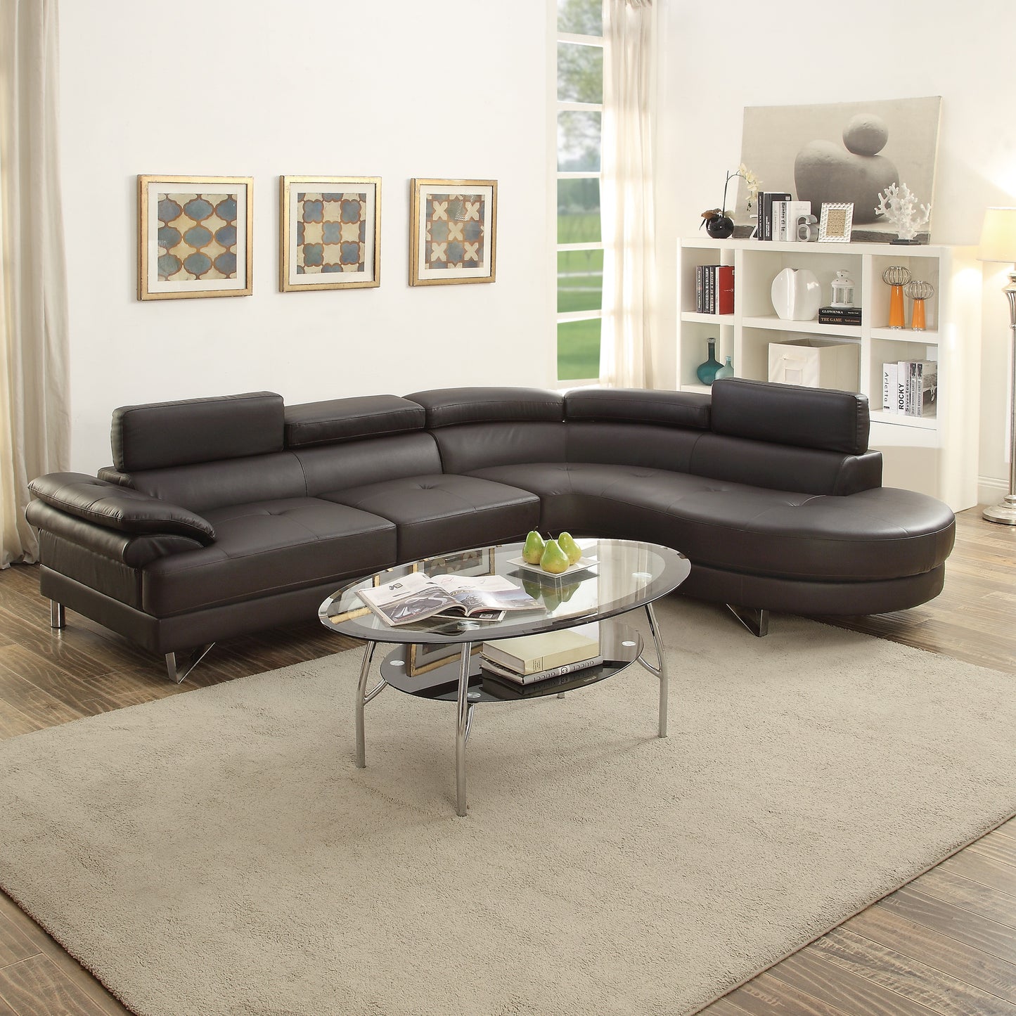 2-Piece Sectional Sofa Set