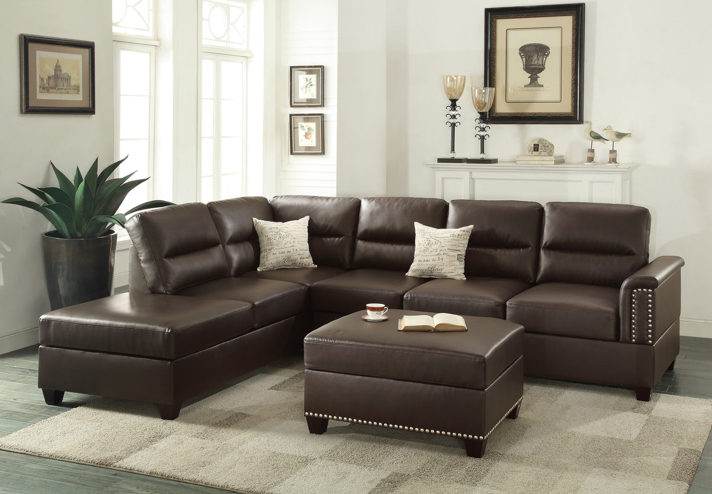 3-Pcs Sectional Sofa