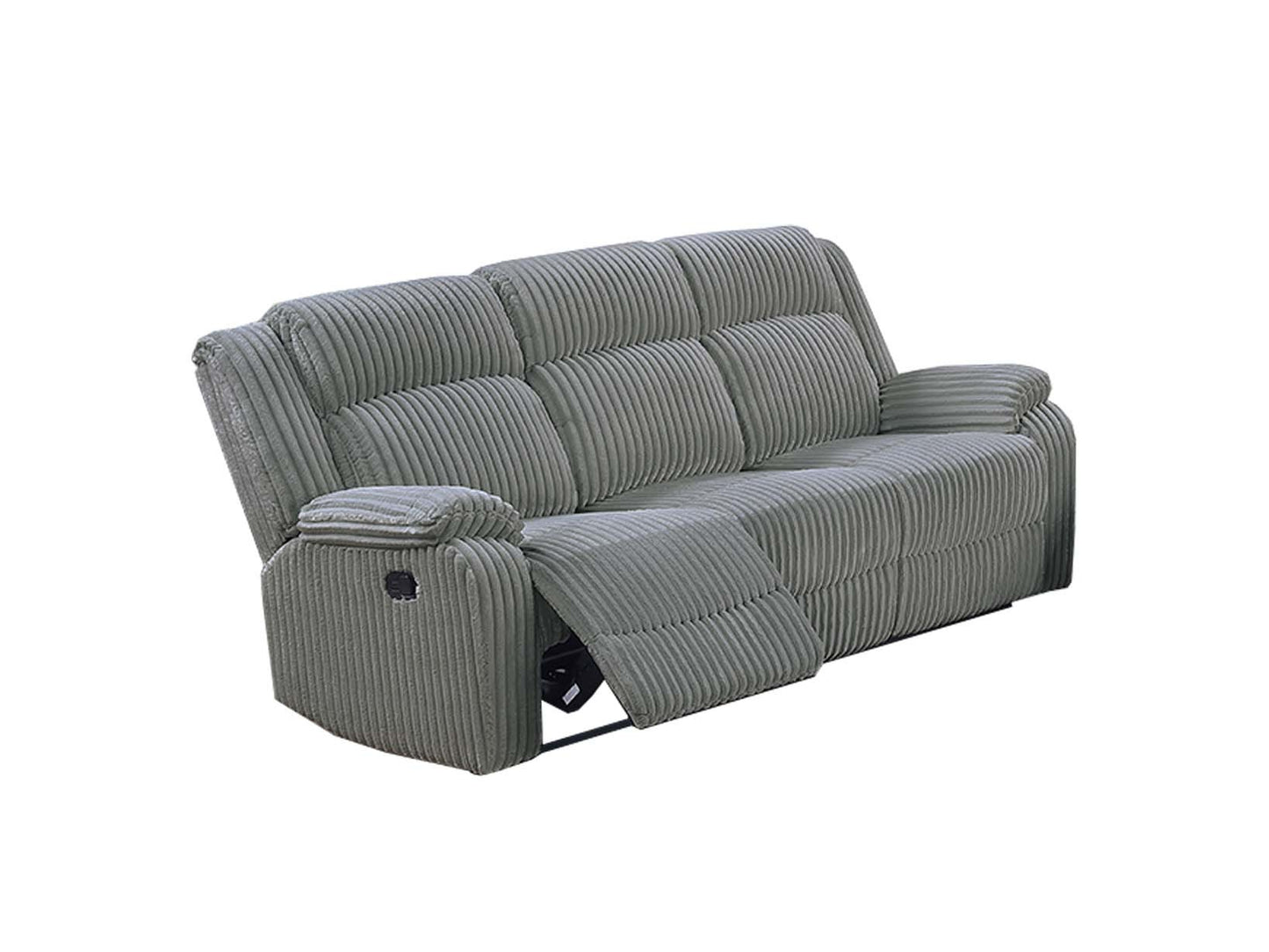 Corduroy Manual Recliner Sofa