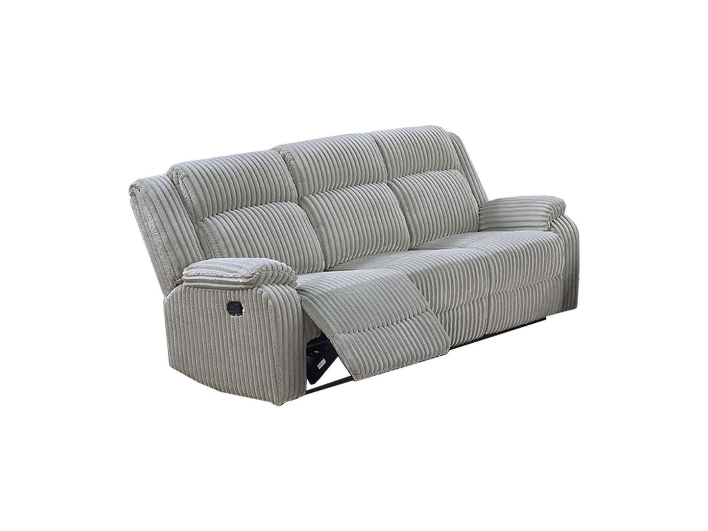 Corduroy Manual Recliner Sofa